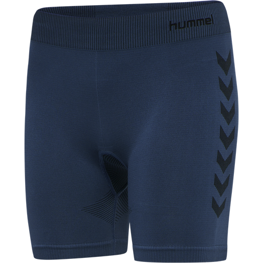 HUMMEL FIRST SEAMLESS TR SHT TIGH W, DARK DENIM HUMMEL FIRST SEAMLESS TR SHT TIGH W, DARK DENIM, packshot