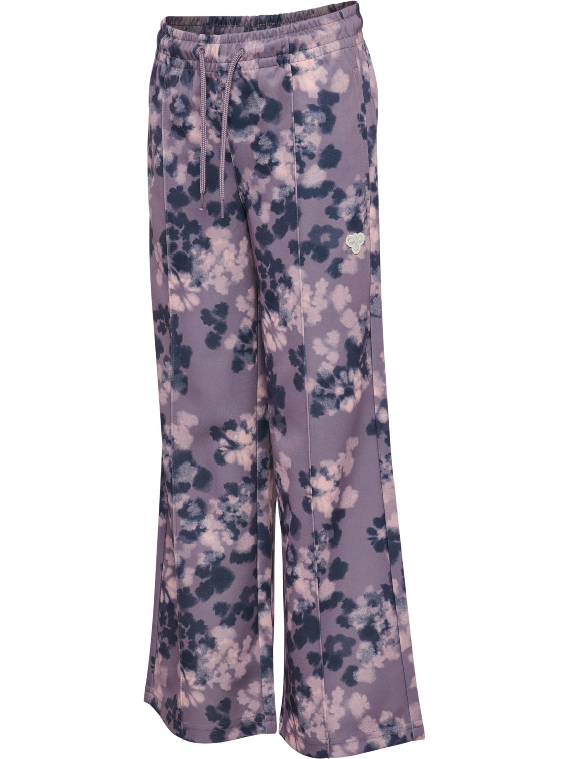 hmlJR REG POLY AOP PANTS, GRAY RIDGE, packshot