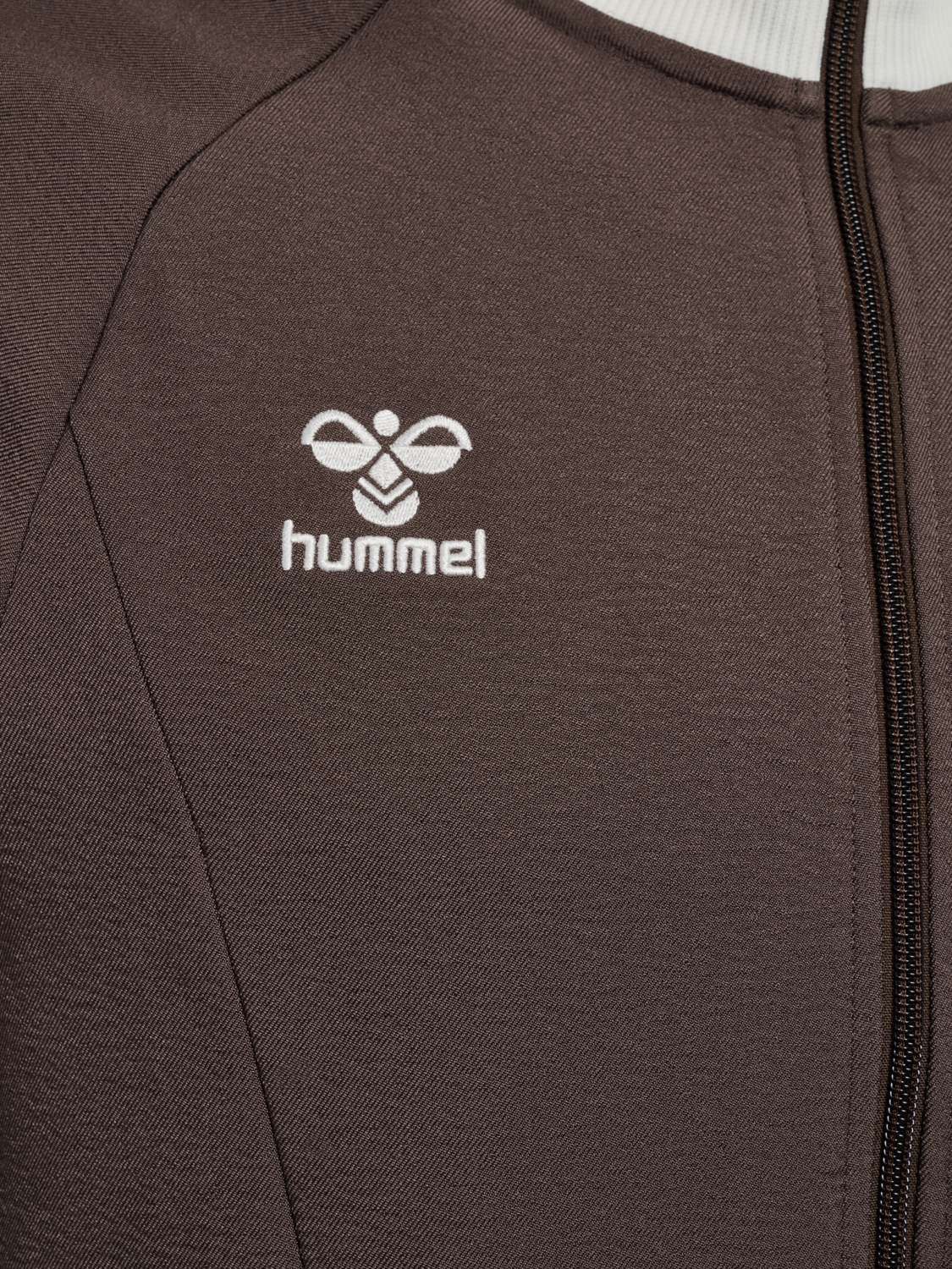 hmlROOT TRACK ZIP JACKET, CHOCOLATE BROWN, packshot
