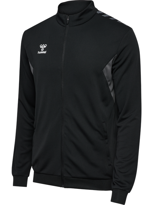 hmlAUTHENTIC PL ZIP JACKET, BLACK, packshot
