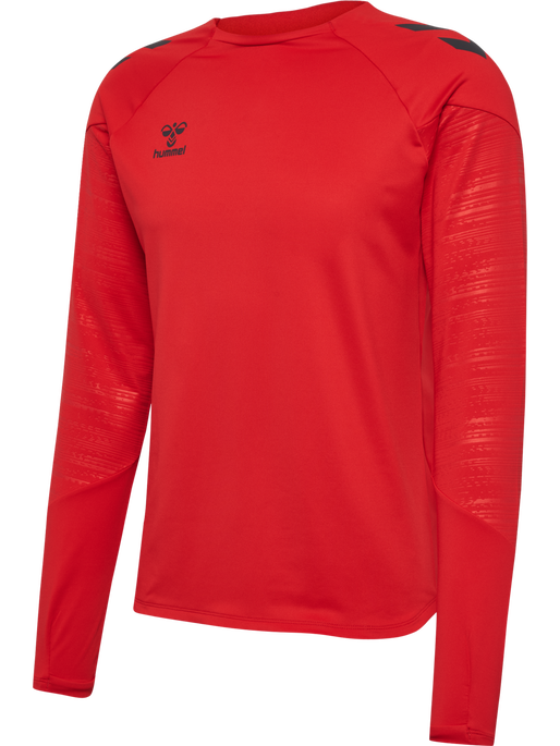 hmlPRO TRAINING CREW SWEAT, TRUE RED, packshot