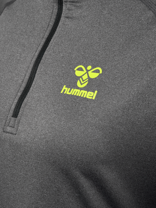 hmlSPRINT HALF ZIP WOMAN, FORGED IRON MELANGE, packshot