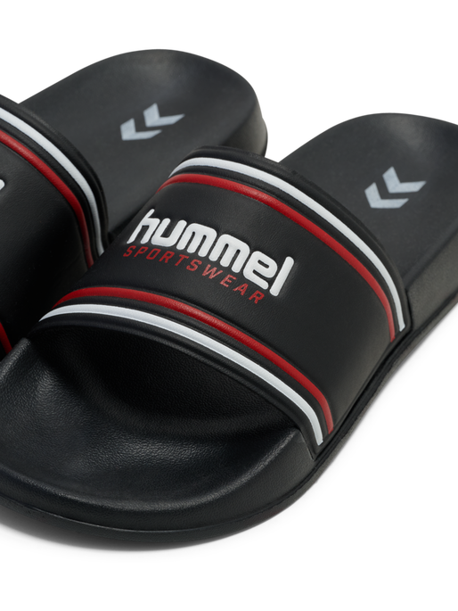 POOL SLIDE RT, BLACK/WHITE/RED, packshot