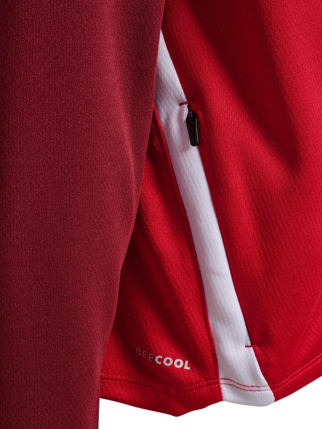 hmlLEAD 2.0 ZIP HOODIE KIDS, TRUE RED/MAROON, packshot