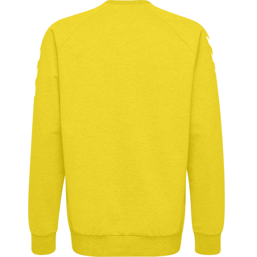 HMLGO COTTON SWEATSHIRT, SPORTS YELLOW HMLGO COTTON SWEATSHIRT, SPORTS YELLOW, packshot