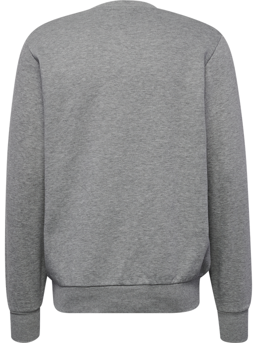 hmlGRAPHIC CREWNECK, GREY MELANGE, packshot