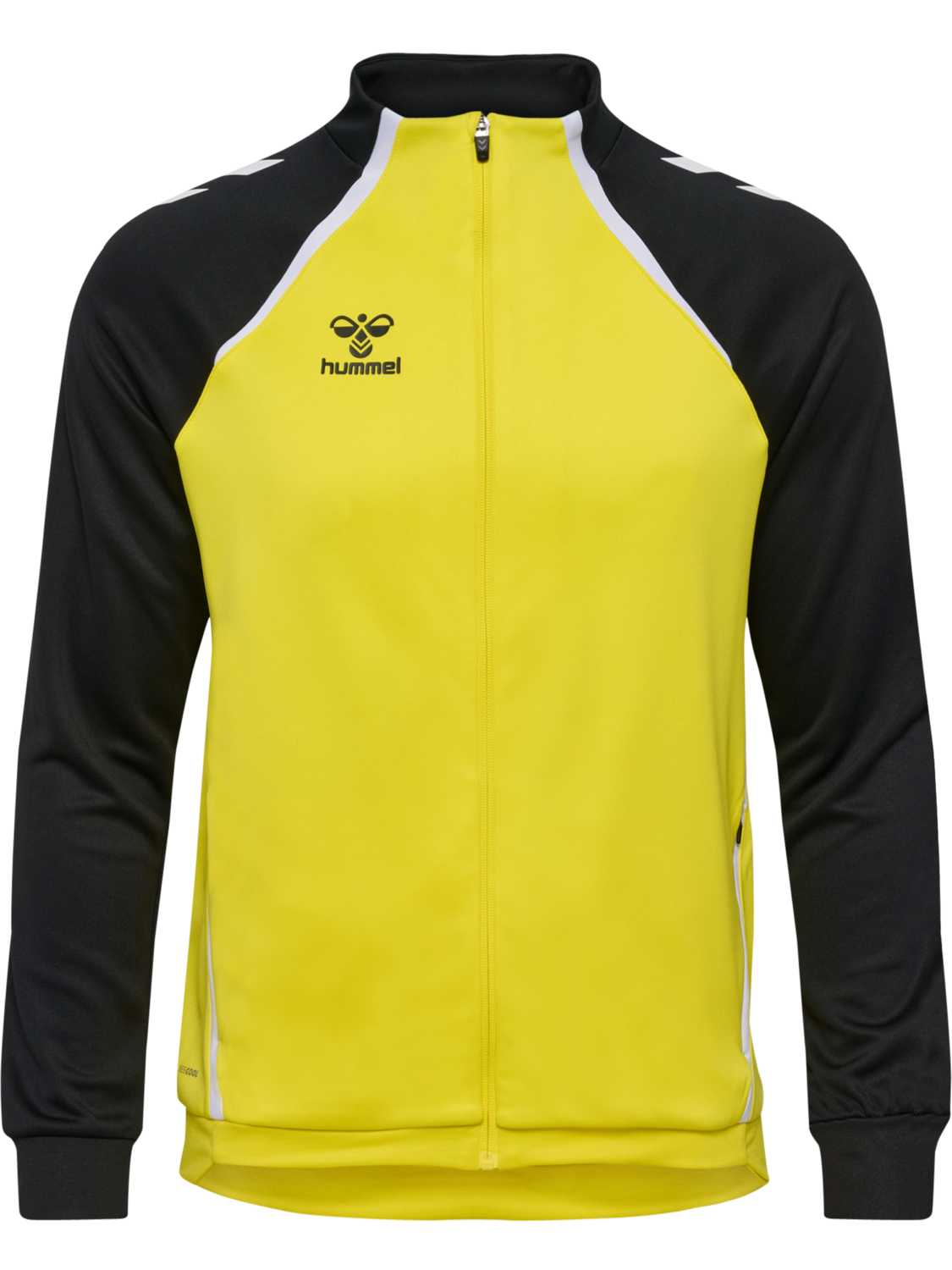 hmlLEAD 2.0 TRACK ZIP JACKET, BLAZING YELLOW/BLACK, packshot