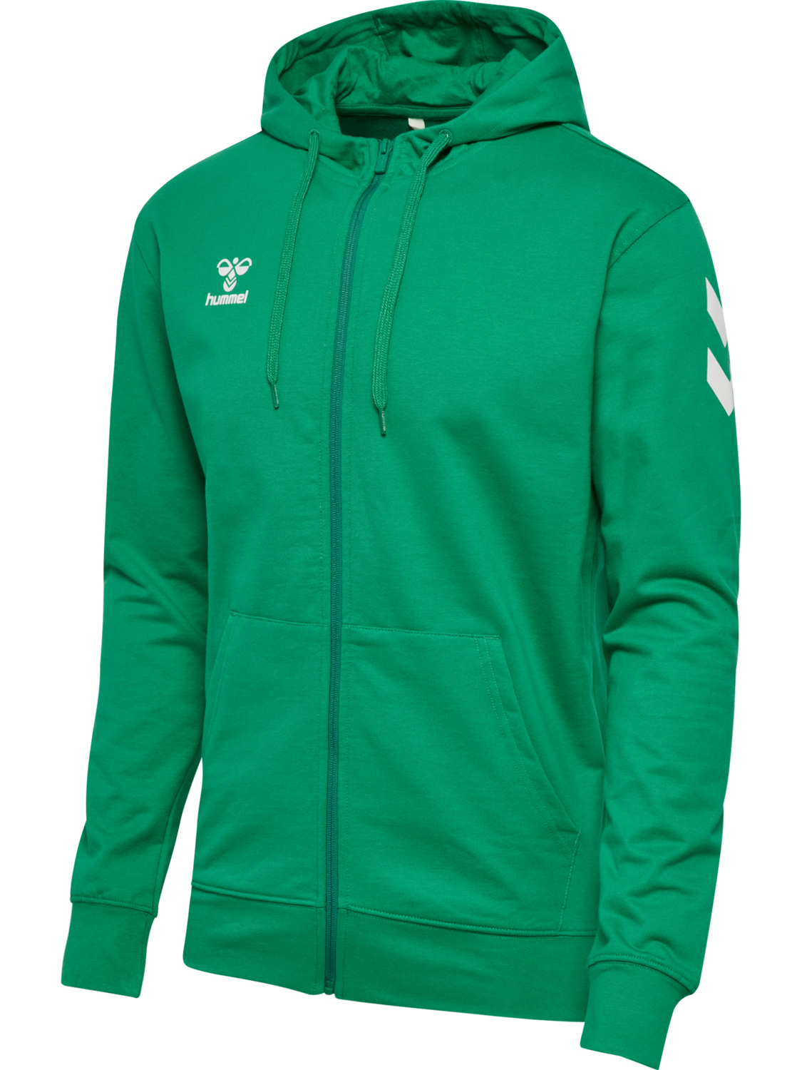 hmlGO 2.0 CHEVRON ZIP HOODIE, JELLY BEAN, packshot