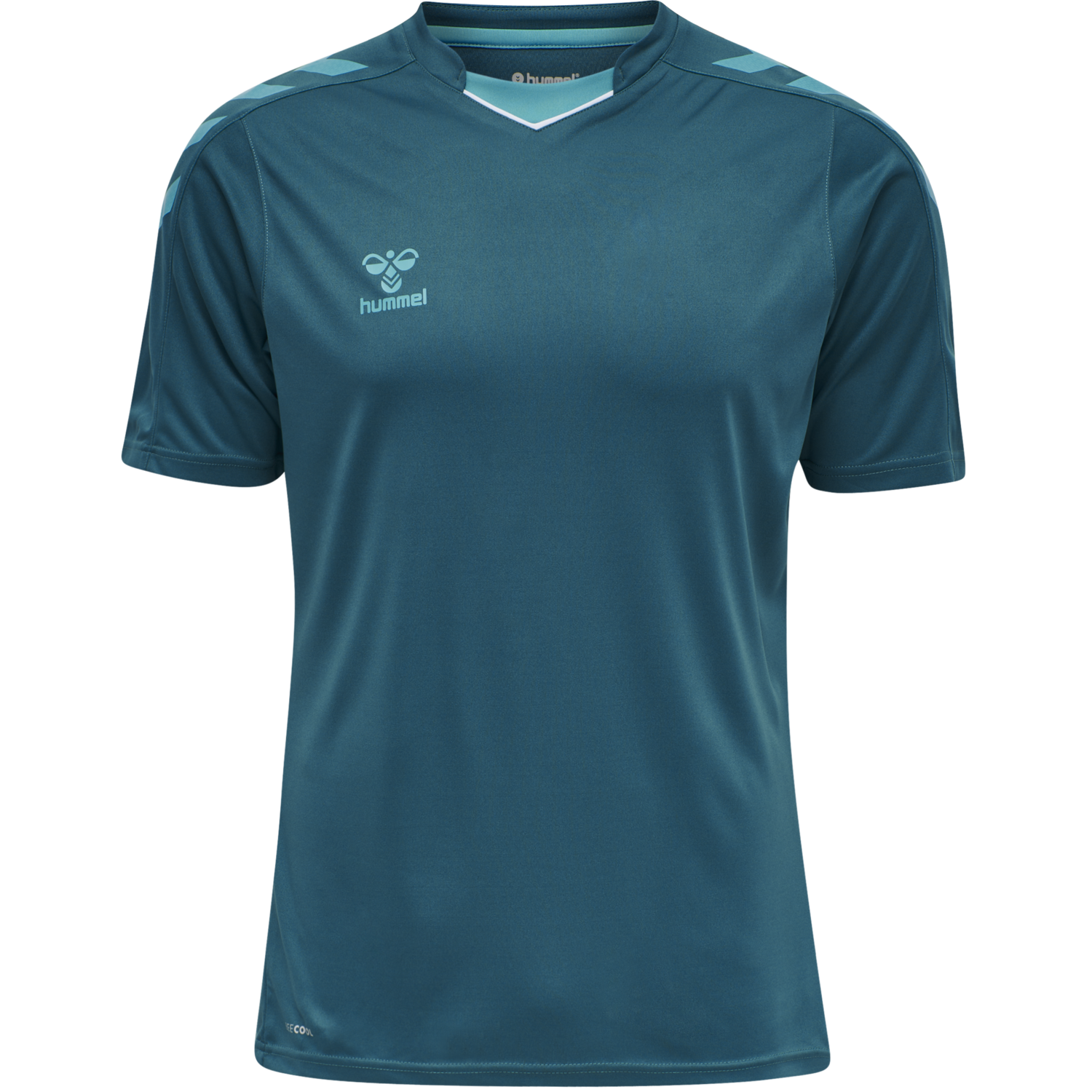 hmlCORE XK POLY JERSEY S/S, BLUE CORAL, packshot