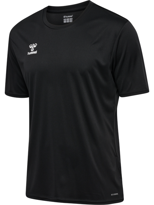 hmlESSENTIAL JERSEY S/S, BLACK, packshot