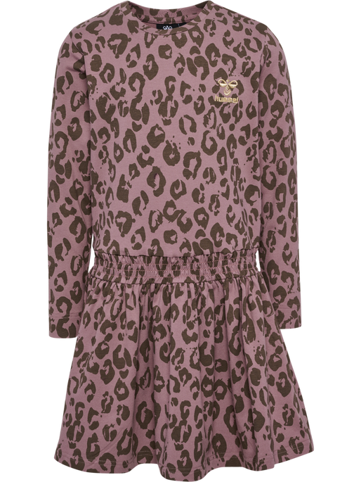 hmlMUSSE DRESS L/S, TWILIGHT MAUVE, packshot