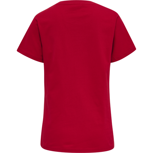 hmlRED BASIC T-SHIRT S/S WOMAN, TANGO RED, packshot
