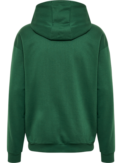 hmlFELIX LOOSE HOODIE, DARK GREEN, packshot