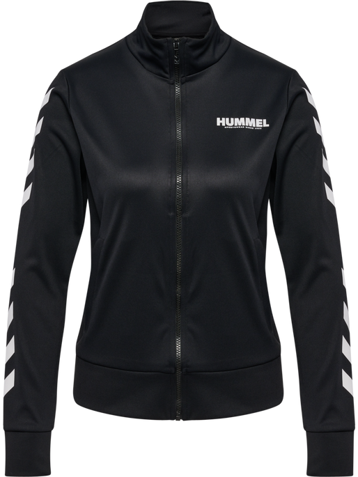hmlLEGACY EVY POLY ZIP JACKET, BLACK hmlLEGACY EVY POLY ZIP JACKET, BLACK, packshot