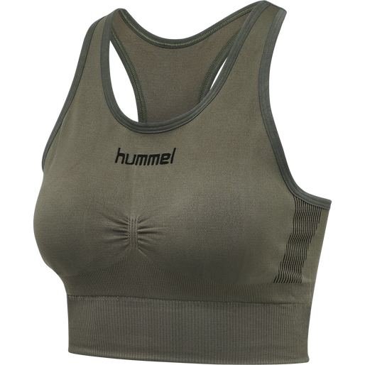 HUMMEL FIRST SEAMLESS BRA WOMAN, GRAPE LEAF HUMMEL FIRST SEAMLESS BRA WOMAN, GRAPE LEAF, packshot