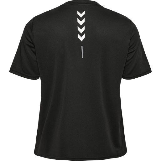 hmlTE CURVY T-SHIRT PLUS, BLACK, packshot