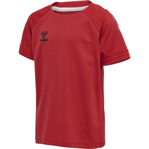 hmlLEAD S/S POLY JERSEY KIDS, TRUE RED hmlLEAD S/S POLY JERSEY KIDS, TRUE RED, packshot