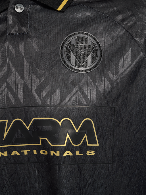 hmlLOOSE BAY SOCCER JERSEY L/S, BLACK, packshot