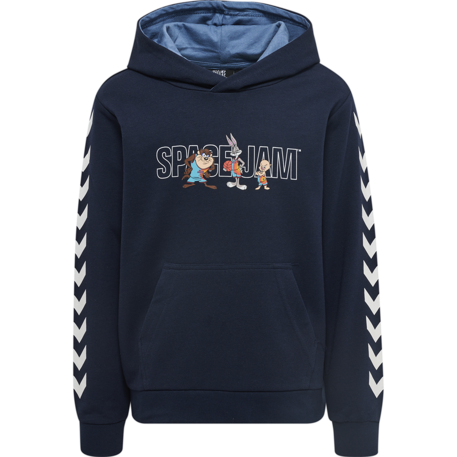 hmlSPACE JAM CUATRO HOODIE, BLACK IRIS, packshot