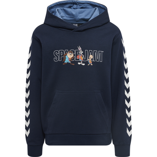 hmlSPACE JAM CUATRO HOODIE, BLACK IRIS, packshot