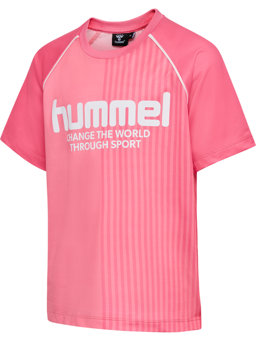 hmlMEXINE T-SHIRT S/S, GERANIUM PINK hmlMEXINE T-SHIRT S/S, GERANIUM PINK, packshot