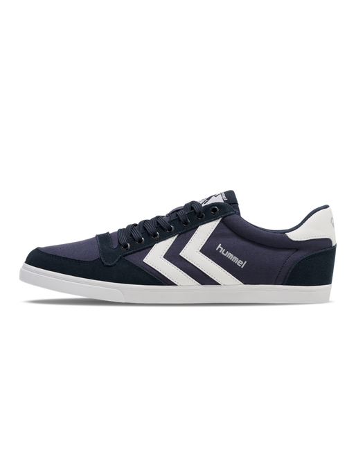 HUMMEL SLIMMER STADIL LOW, DRESS BLUES/WHITE KH, packshot