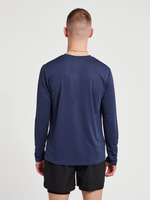 hmlTE TOPAZ T-SHIRT L/S, INSIGNIA BLUE, model