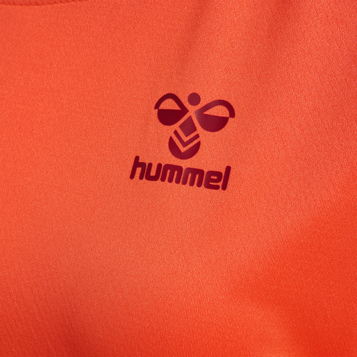 hmlONGRID POLY JERSEY S/S WO, NASTURTIUM/RHUBARB, packshot