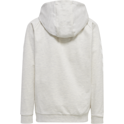 HMLGO COTTON ZIP HOODIE WOMAN, EGRET MELANGE HMLGO COTTON ZIP HOODIE WOMAN, EGRET MELANGE, packshot