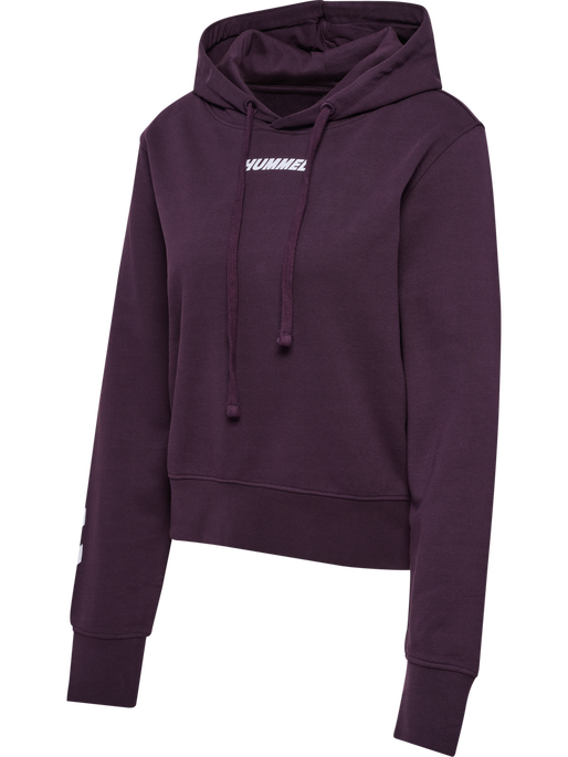 hmlELEMENTAL SHORT HOODIE WOMAN, PLUM PERFECT, packshot