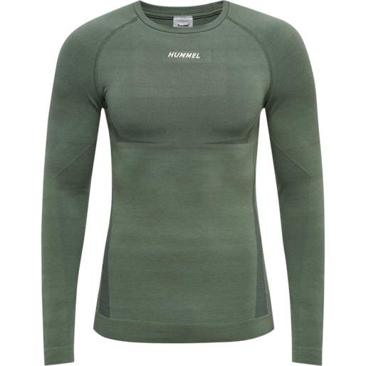 hummel TE MIKE SEAMLESS T SHIRT L S LAUREL WREATH LILY PAD MELANGE hummel