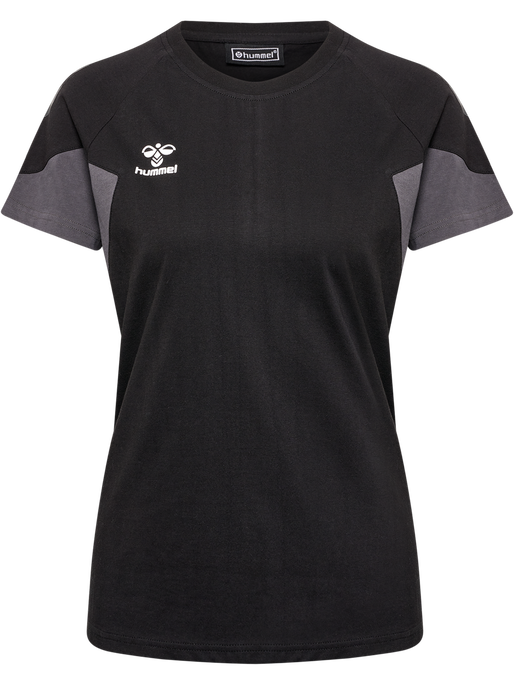 hmlTRAVEL T-SHIRT S/S WOMAN, BLACK, packshot
