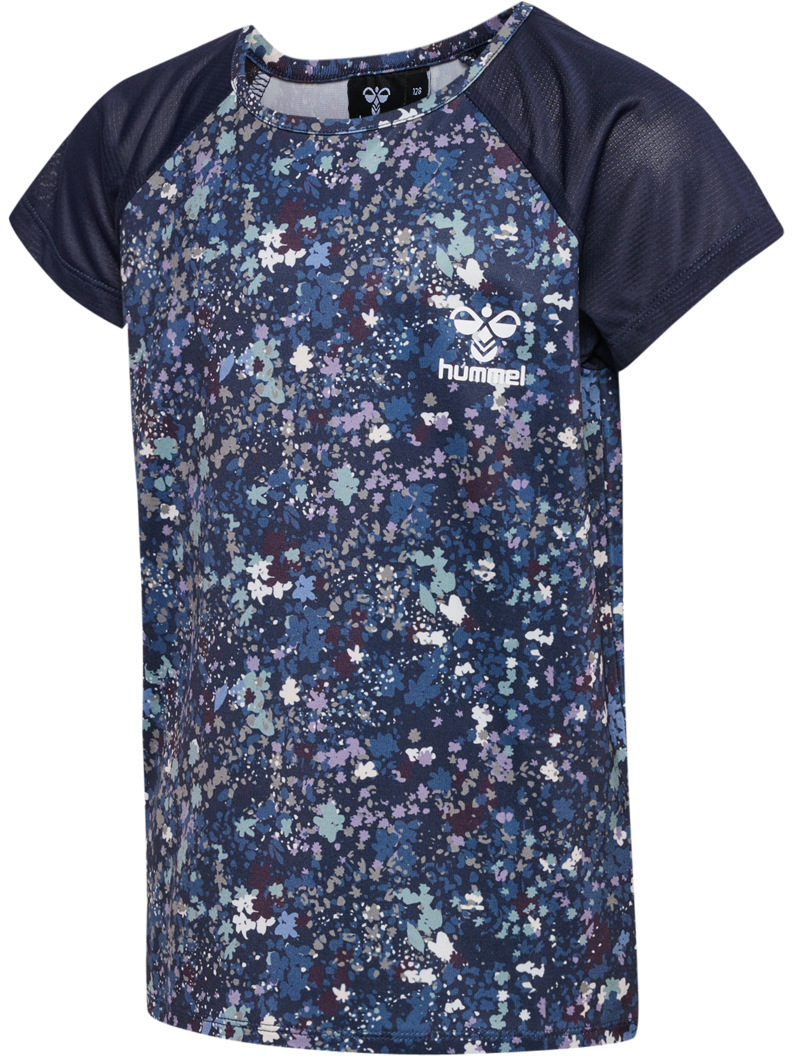 hmlTESSA T-SHIRT S/S, BLACK IRIS, packshot