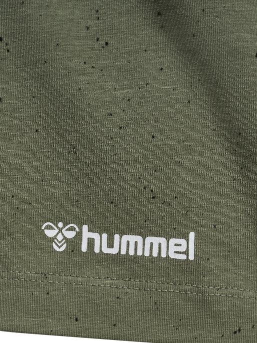 hmlMT ULTRA BOXY SHORT T-SHIRT, DEEP LICHEN GREEN MELANGE, packshot