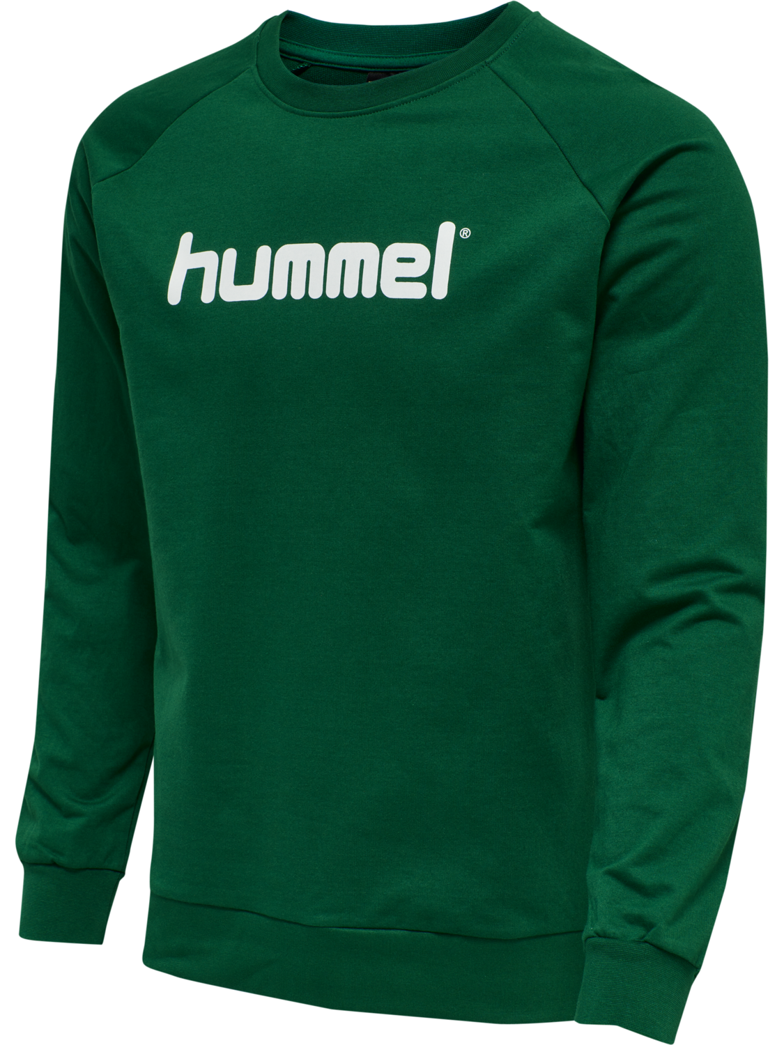 HMLGO COTTON LOGO SWEATSHIRT WOMAN, EVERGREEN, packshot