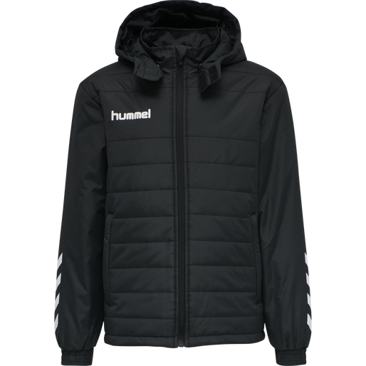 hmlPROMO SHORT BENCH JACKET KIDS, BLACK, packshot