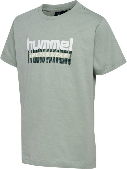 hmlTUKAS T-SHIRT S/S 2-PACK, BLACK IRIS/ICEBERG GREEN, packshot