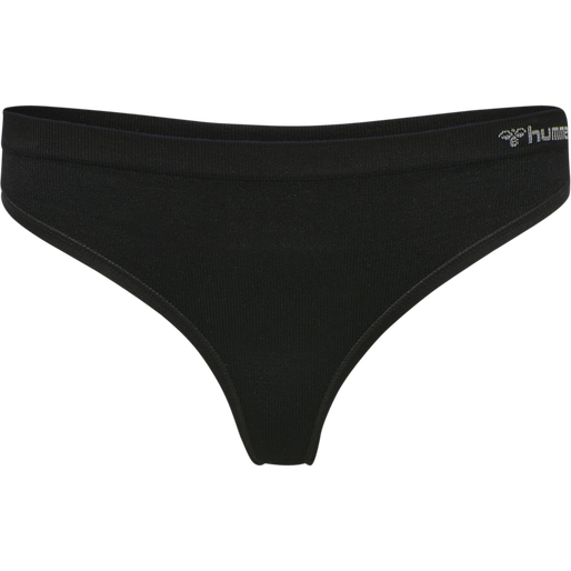 hmlJUNO 3 PACK SEAMLESS THONG, BLACK, packshot