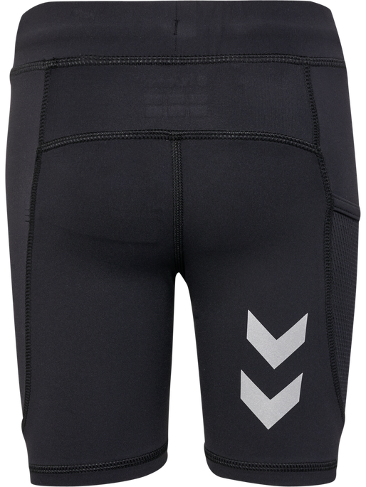 hmlRUN SHORT TIGHT KIDS, BLACK, packshot