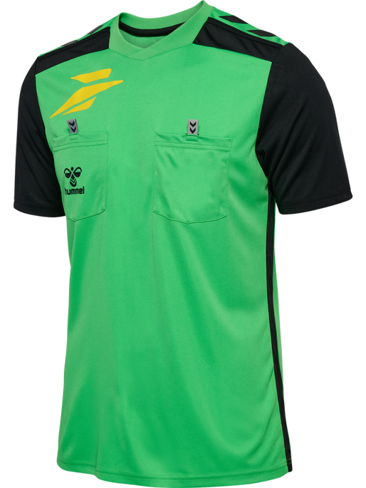 FFHB NEW REFEREE JERSEY S/S, POISON GREEN WO SPONSOR FFHB NEW REFEREE JERSEY S/S, POISON GREEN WO SPONSOR, packshot