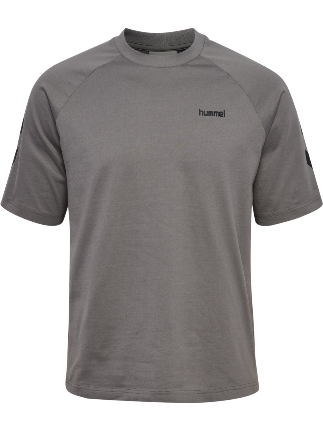 hmlKEEPER CHEVRON T-SHIRT S/S, CHARCOAL GRAY, packshot