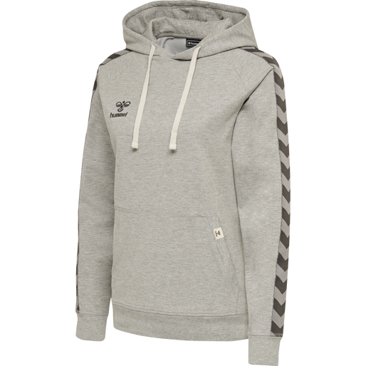 hmlMOVE CLASSIC HOODIE WOMAN, GREY MELANGE hmlMOVE CLASSIC HOODIE WOMAN, GREY MELANGE, packshot
