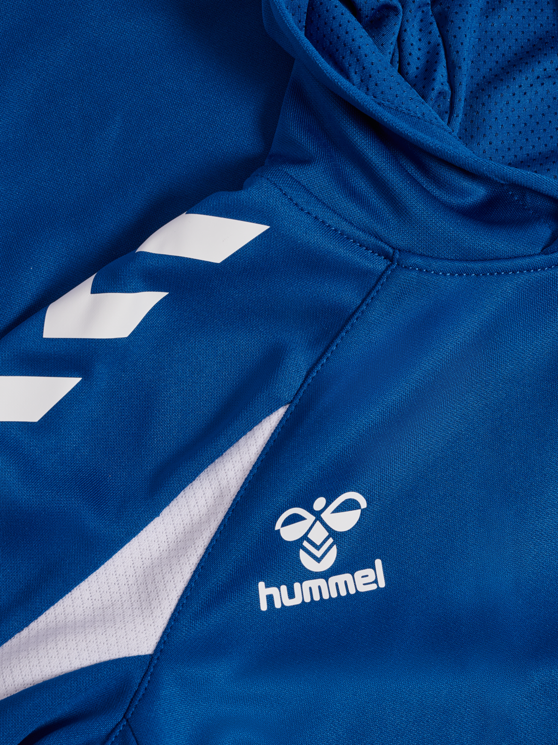 hmlCORE 2.0 HOODIE KIDS, TRUE BLUE/WHITE, packshot