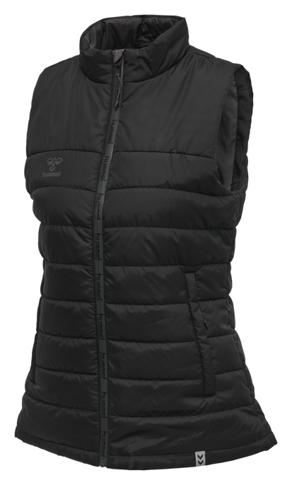 hmlNORTH WAISTCOAT WOMAN, BLACK/ASPHALT, packshot