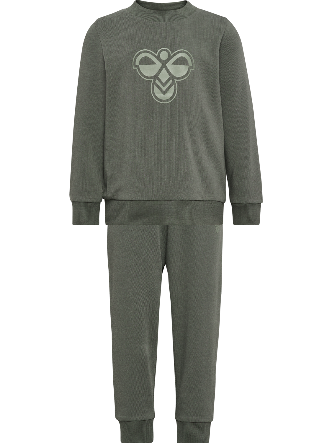 hmlMINI JERSEY CREWSUIT BEE, CASTOR GRAY, packshot