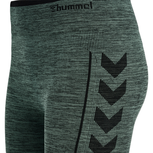 hmlMT ALY SEAMLESS HW TIGHTS, NORTH ATLANTIC/BLACK MELANGE, packshot