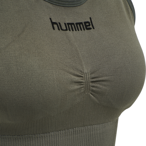 HUMMEL FIRST SEAMLESS BRA WOMAN, GRAPE LEAF, packshot