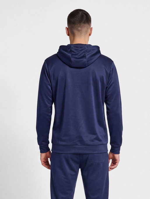 hmlLOGO HOODIE, MARINE, model