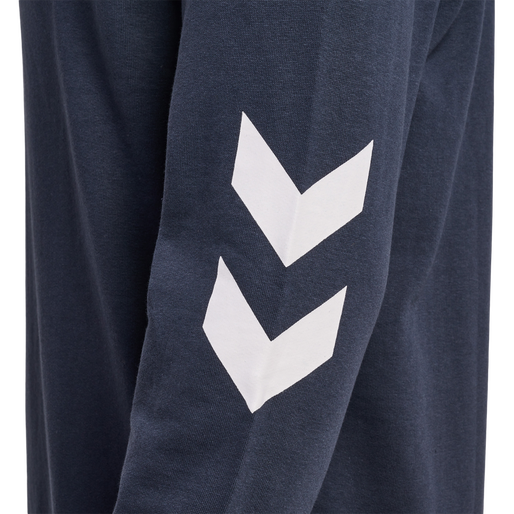 hmlLEGACY LOGO HOODIE, BLUE NIGHTS hmlLEGACY LOGO HOODIE, BLUE NIGHTS, packshot