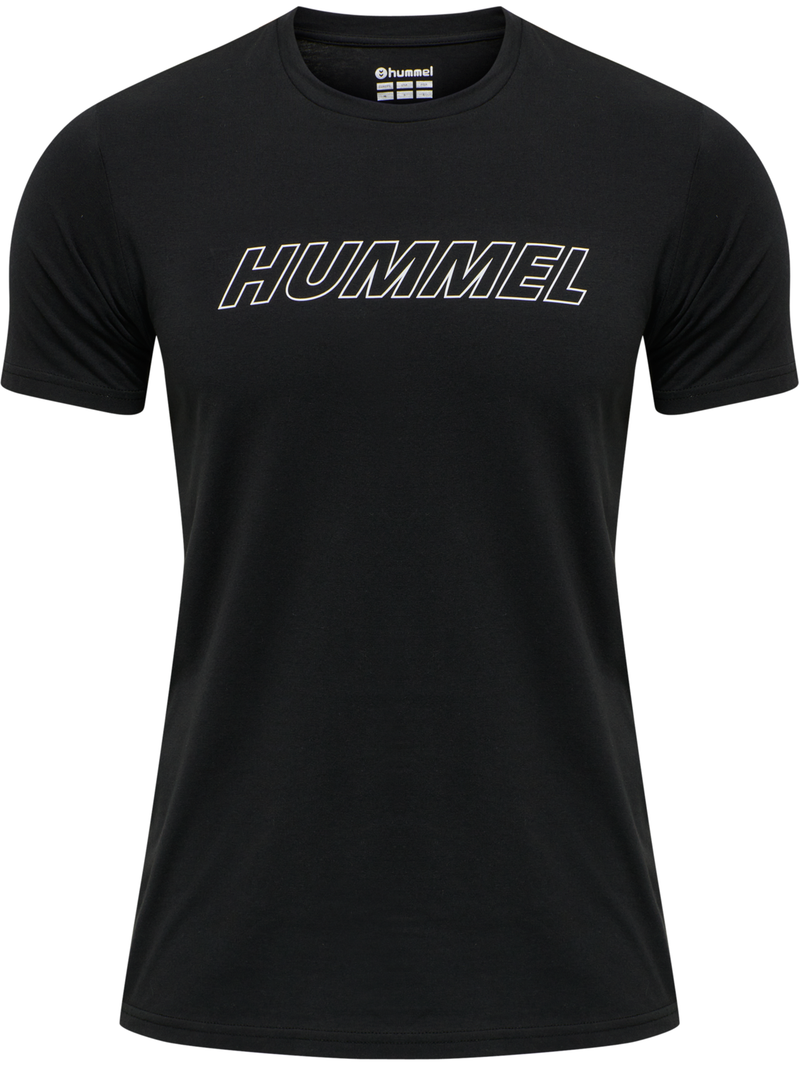 hmlTE CALLUM COTTON T-SHIRT, BLACK, packshot